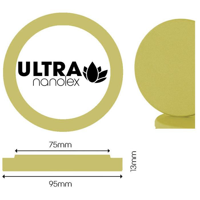 Ultra, Off White, Polishing Pad, DA 95x25x75