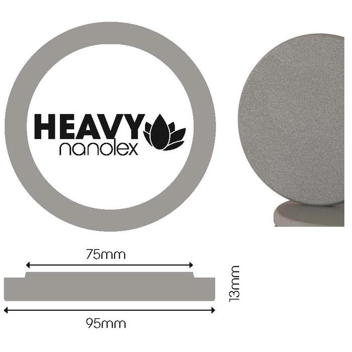 Hard, Grey, Polishing pad DA 95x25x75