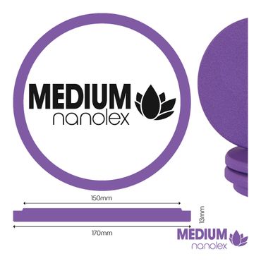 Purple Polishing Pad - DA 145x25x125, Medium, Purple x1